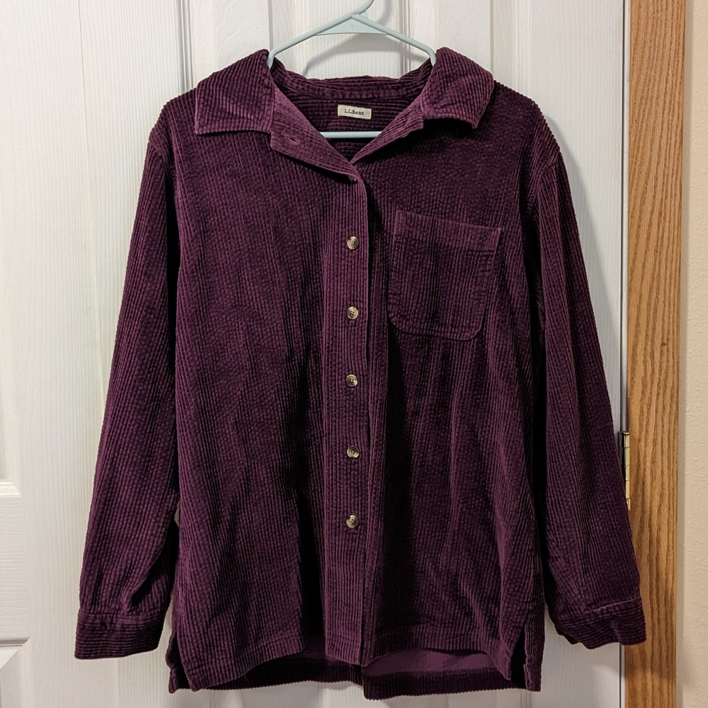 LLBean Corduroy Button Down Shirt